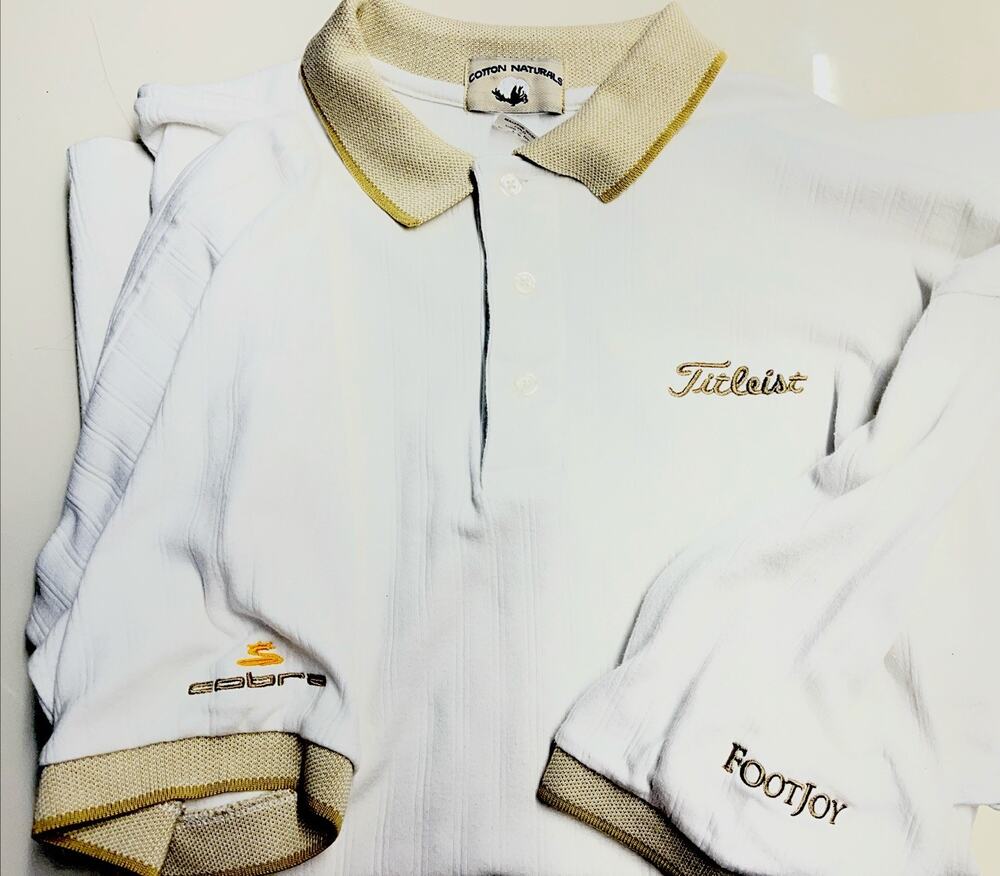 VNT Titleist Tour Issued Cobra FootJoy old money vertical stripe contrast 2XL
